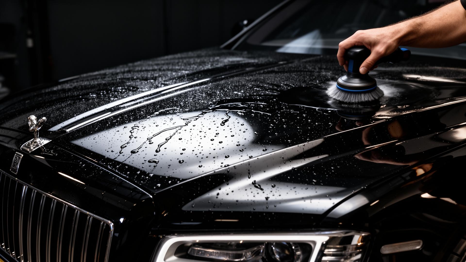 Detailed luxury car